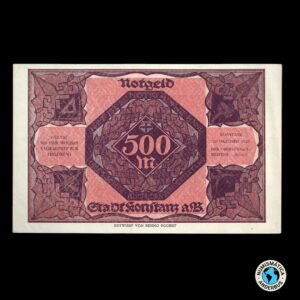 Alemania Ciudad de Konstanz 500 marcos 1922