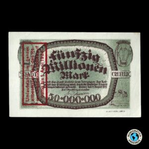 Alemania Ciudad de Crefeld 50.000.000 marcos 1923