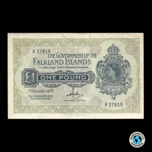 Islas Malvinas 1 libra 1977