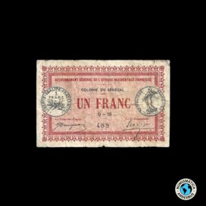 Senegal 1 franco L.1917/PICK#2a